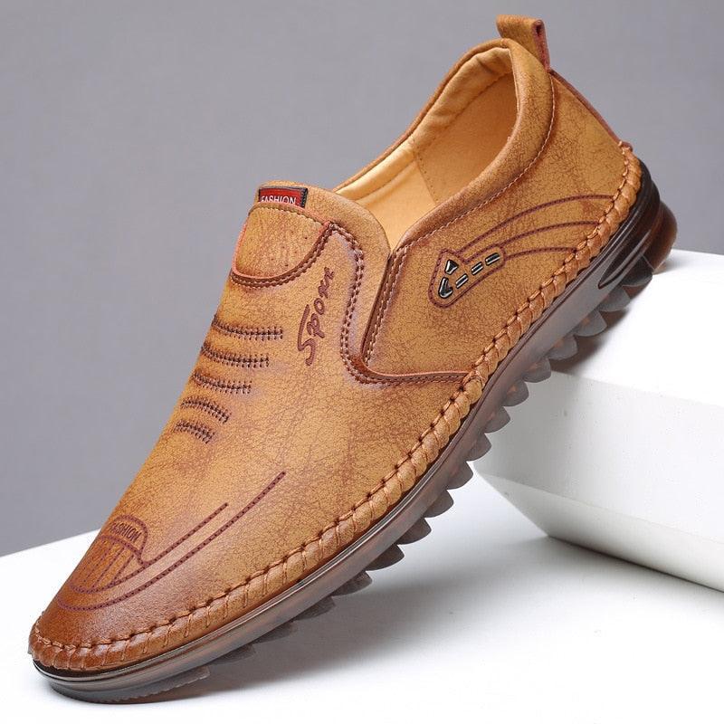 Sapato em Couro Mocassim Ortopédico