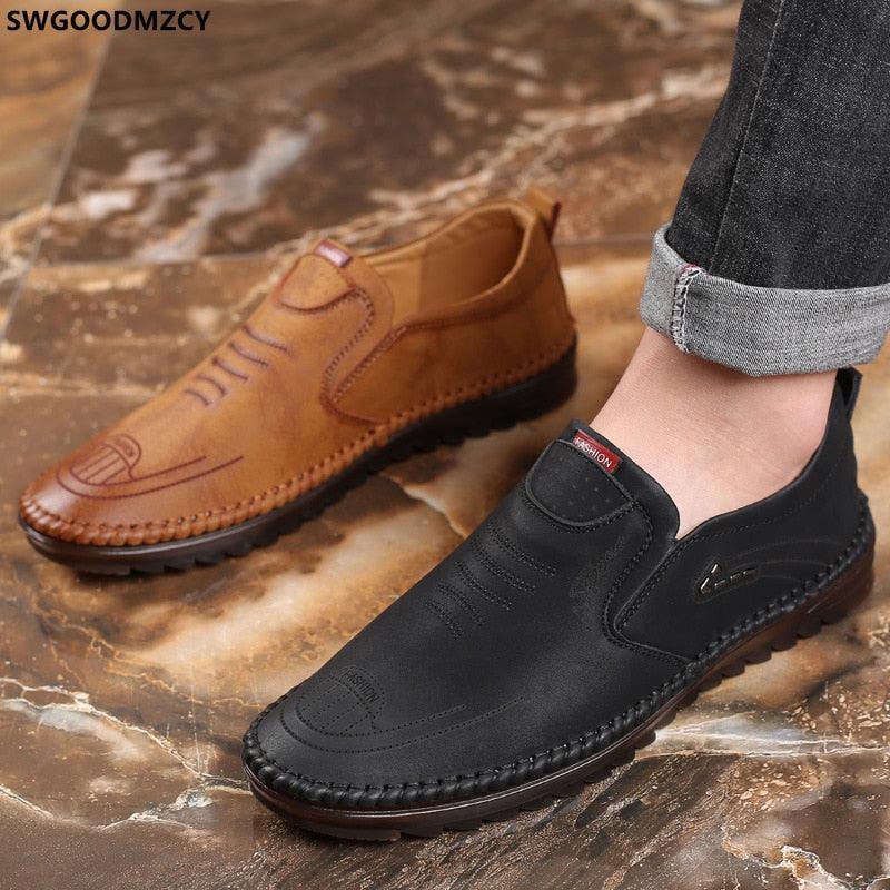 Sapato em Couro Mocassim Ortopédico