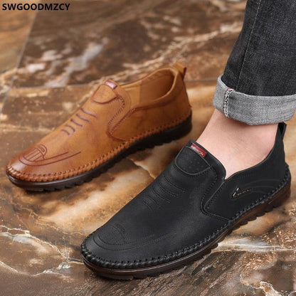 Sapato em Couro Mocassim Ortopédico